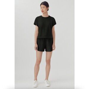 Cuyana French Terry Short Sleeve Sweatshirt
